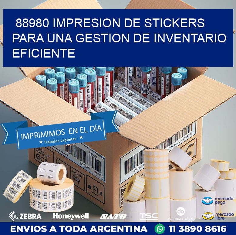 88980 IMPRESION DE STICKERS PARA UNA GESTION DE INVENTARIO EFICIENTE