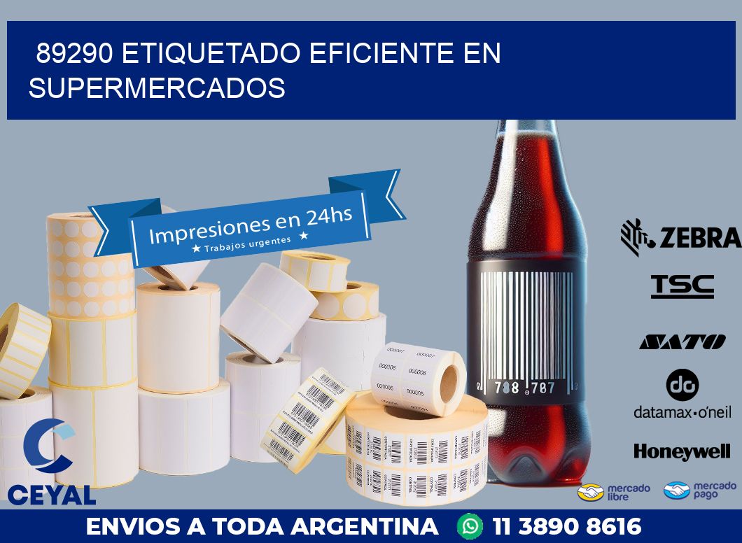 89290 ETIQUETADO EFICIENTE EN SUPERMERCADOS