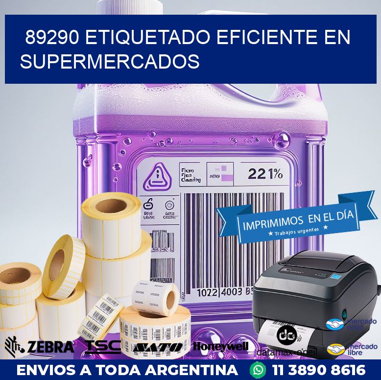 89290 ETIQUETADO EFICIENTE EN SUPERMERCADOS