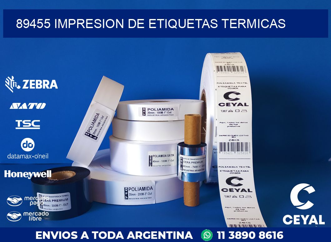 89455 IMPRESION DE ETIQUETAS TERMICAS