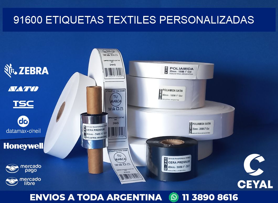 91600 ETIQUETAS TEXTILES PERSONALIZADAS