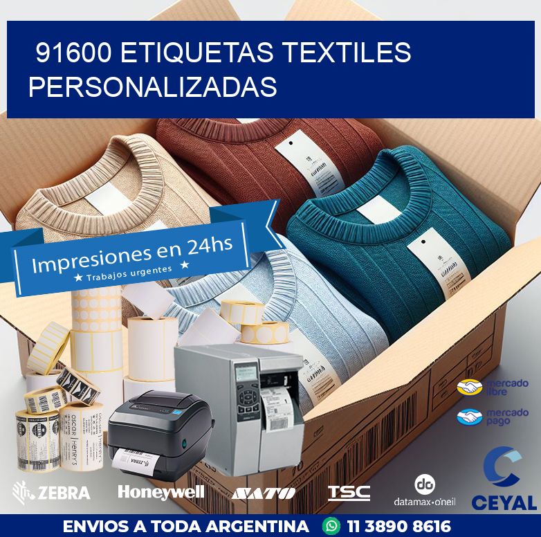 91600 ETIQUETAS TEXTILES PERSONALIZADAS