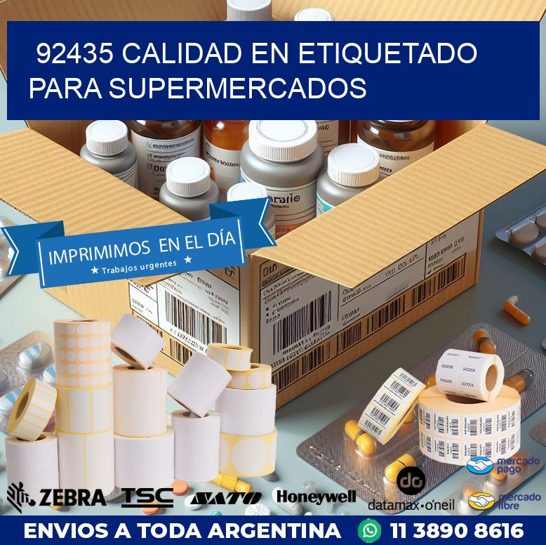 92435 CALIDAD EN ETIQUETADO PARA SUPERMERCADOS