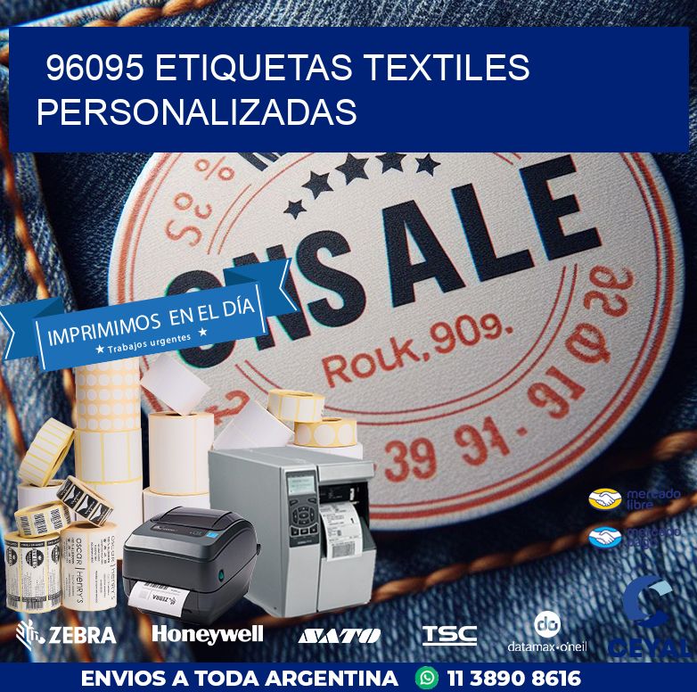 96095 ETIQUETAS TEXTILES PERSONALIZADAS