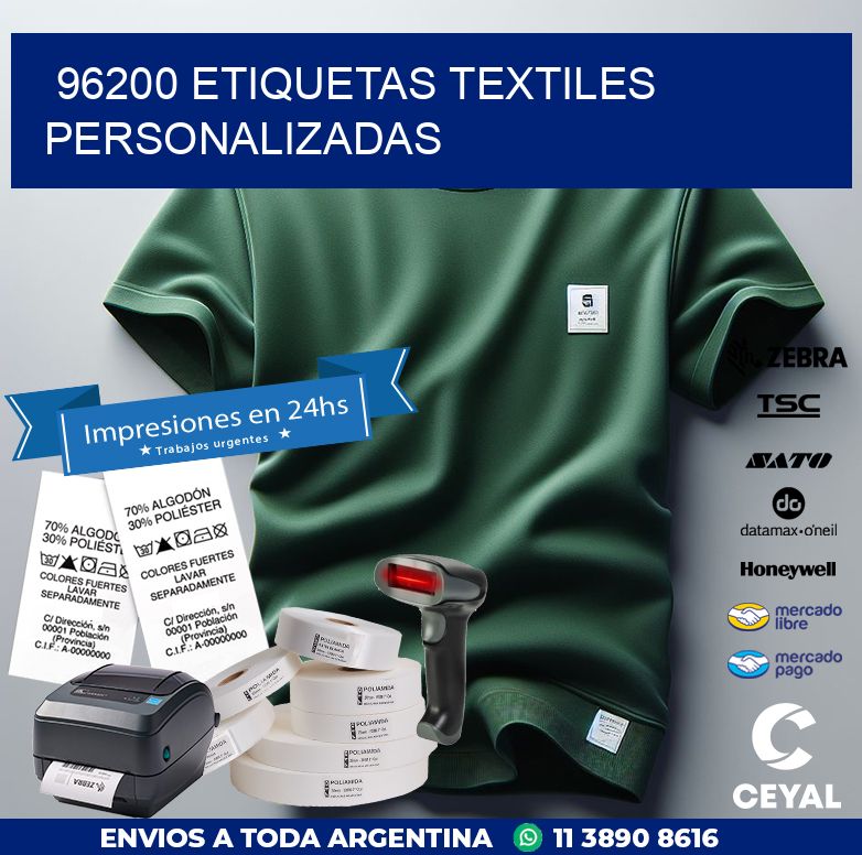 96200 ETIQUETAS TEXTILES PERSONALIZADAS