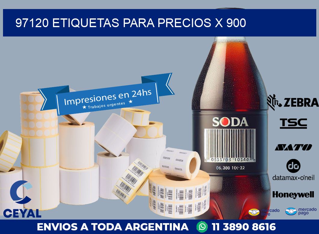 97120 ETIQUETAS PARA PRECIOS X 900