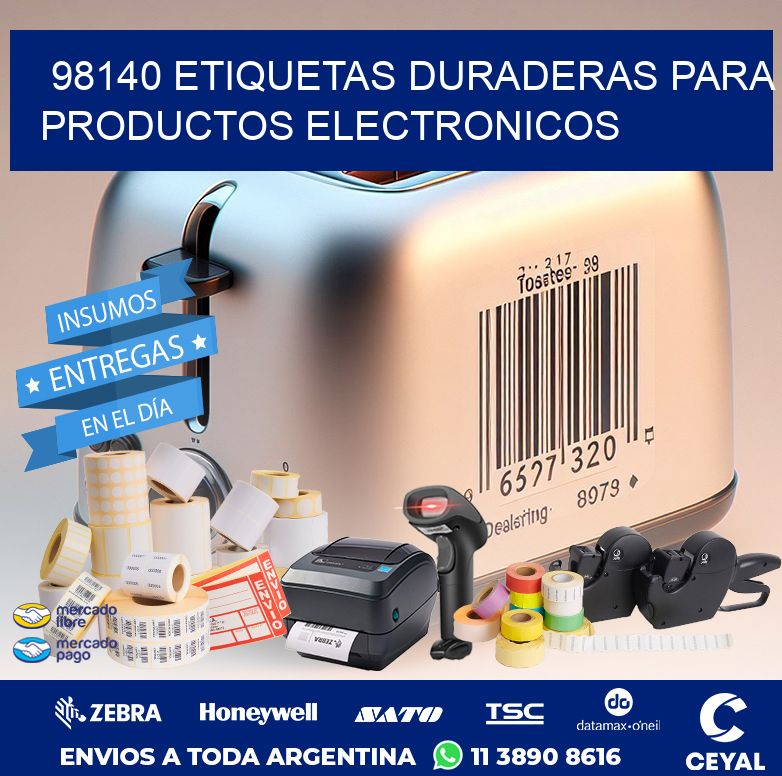 98140 ETIQUETAS DURADERAS PARA PRODUCTOS ELECTRONICOS