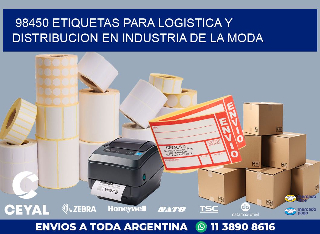 98450 ETIQUETAS PARA LOGISTICA Y DISTRIBUCION EN INDUSTRIA DE LA MODA