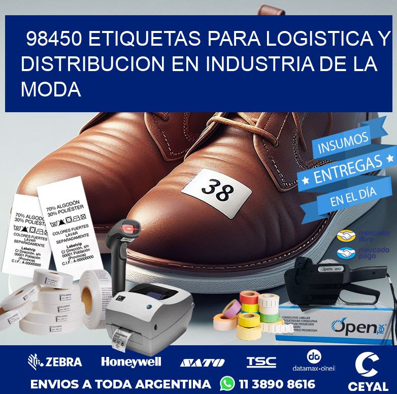 98450 ETIQUETAS PARA LOGISTICA Y DISTRIBUCION EN INDUSTRIA DE LA MODA