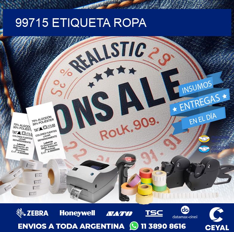 99715 ETIQUETA ROPA