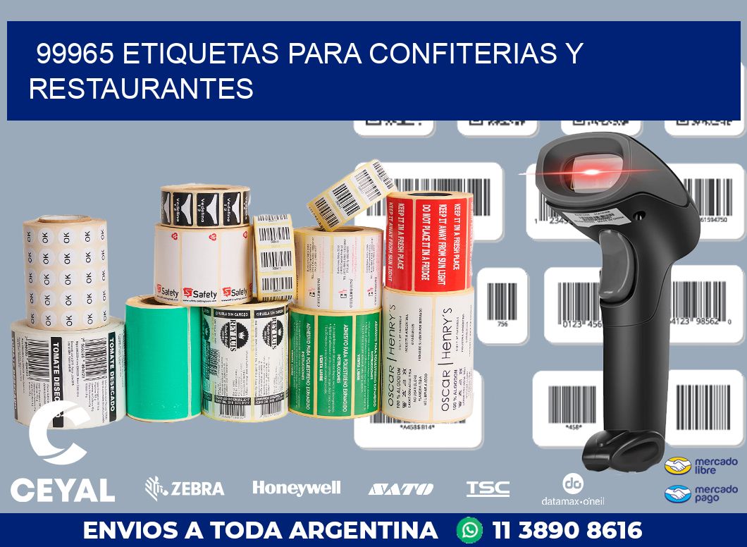 99965 ETIQUETAS PARA CONFITERIAS Y RESTAURANTES