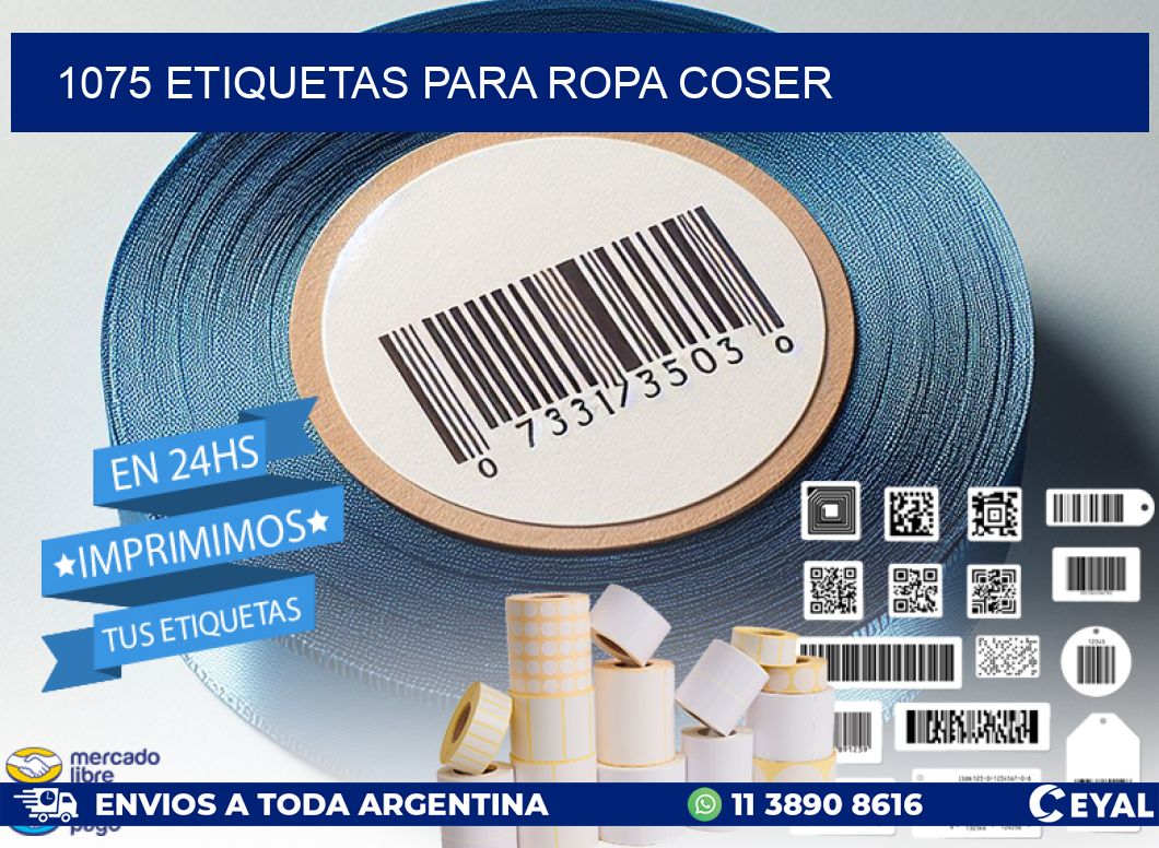 1075 ETIQUETAS PARA ROPA COSER