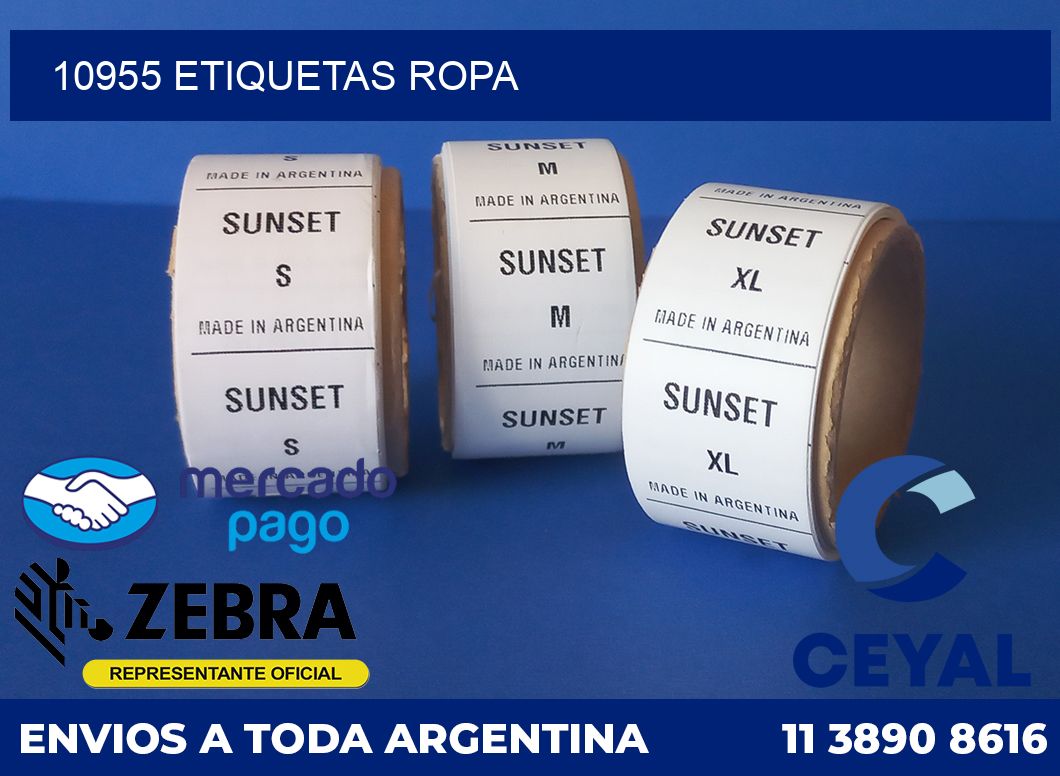 10955 ETIQUETAS ROPA