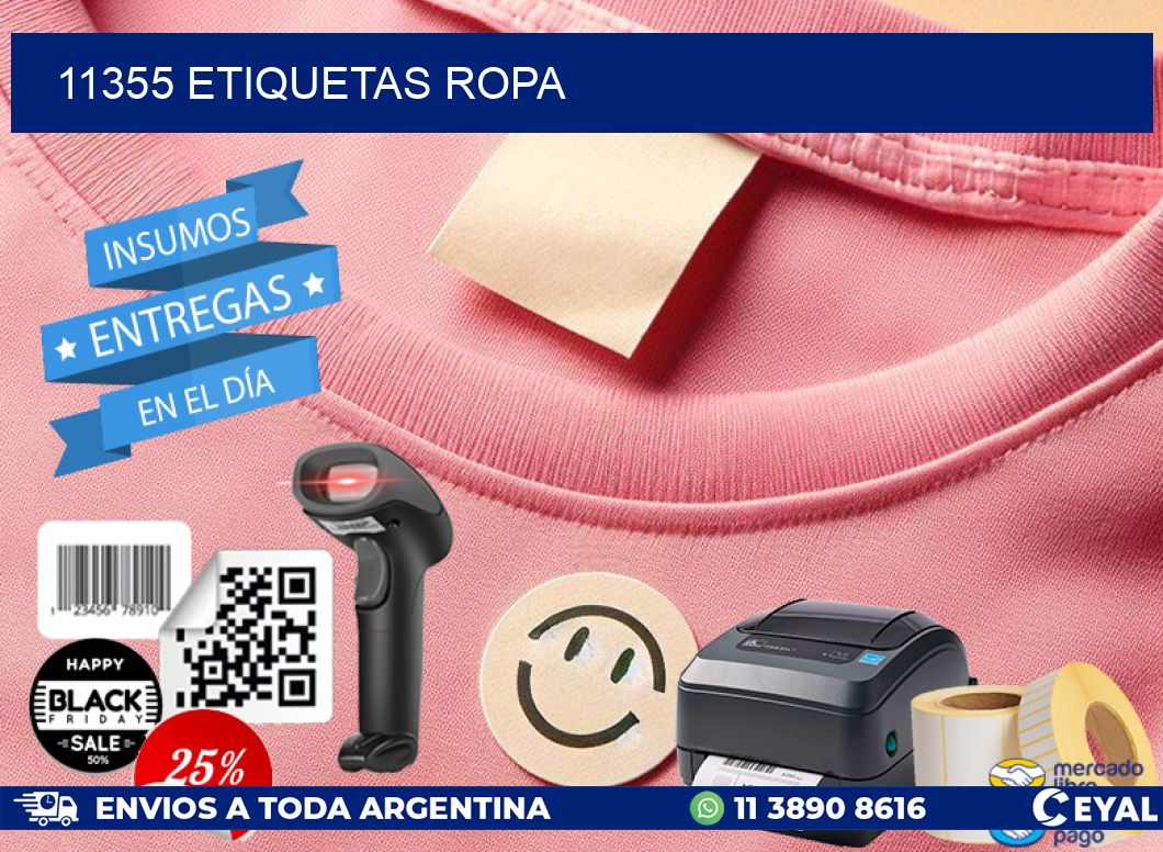 11355 ETIQUETAS ROPA