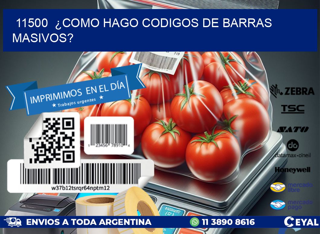 11500  ¿COMO HAGO CODIGOS DE BARRAS MASIVOS?