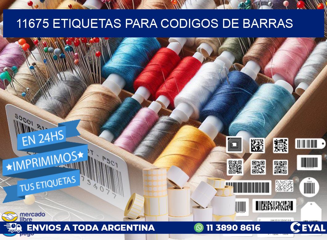 11675 ETIQUETAS PARA CODIGOS DE BARRAS