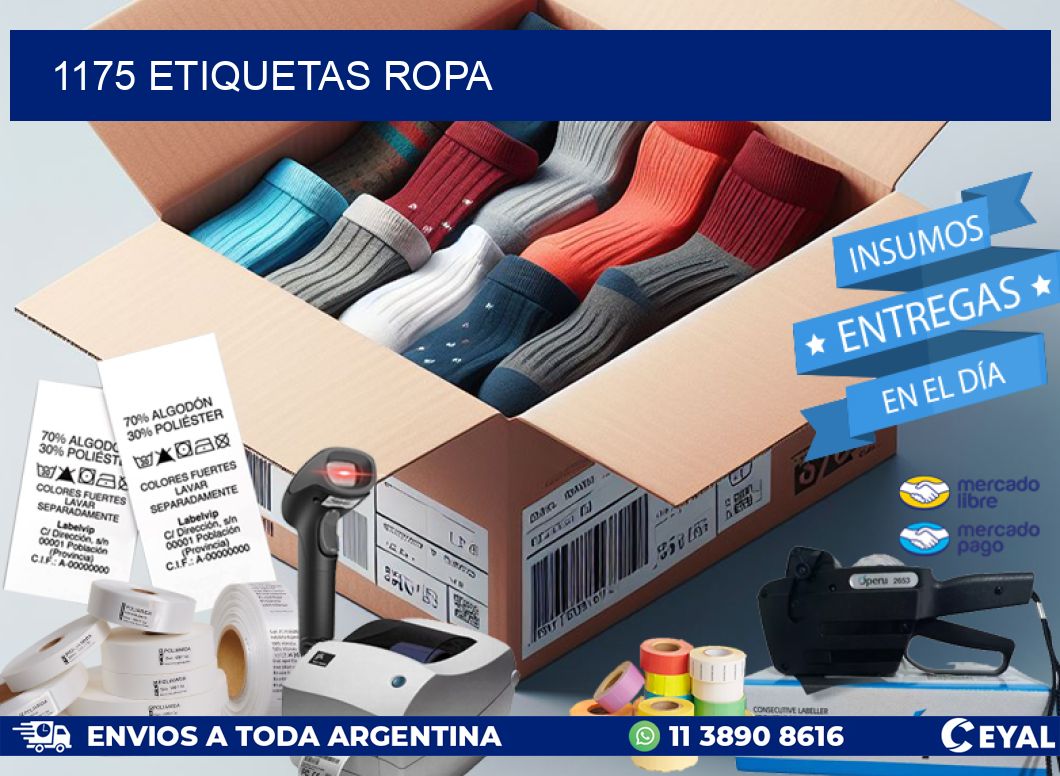 1175 ETIQUETAS ROPA
