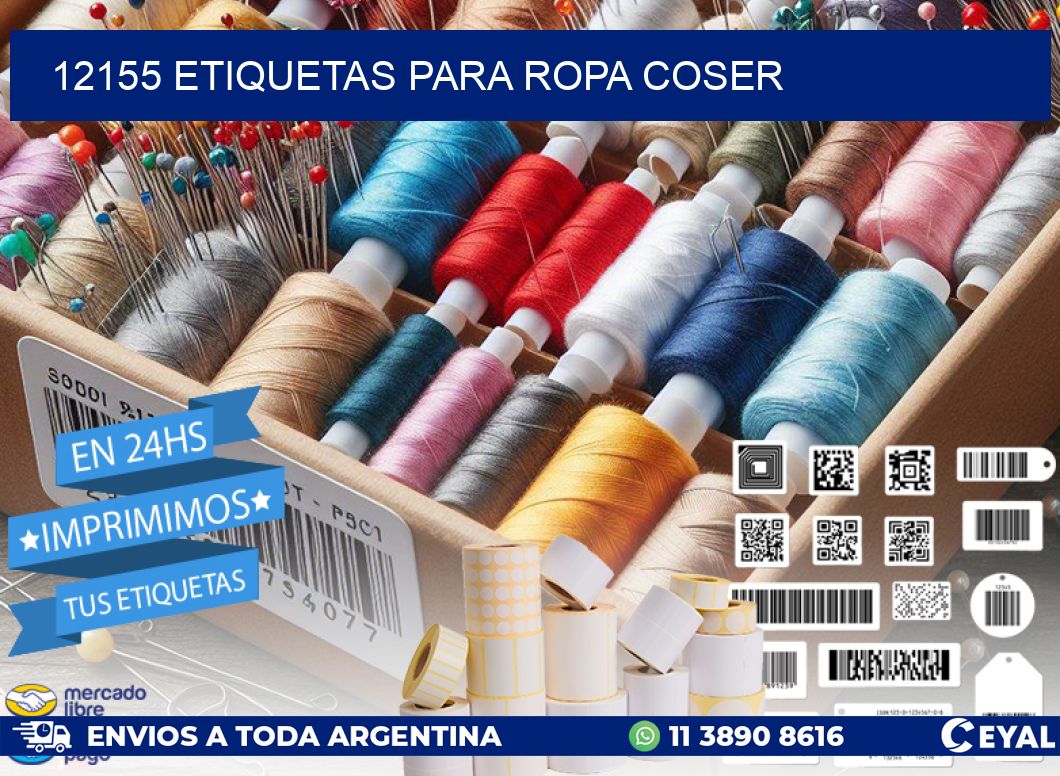 12155 ETIQUETAS PARA ROPA COSER