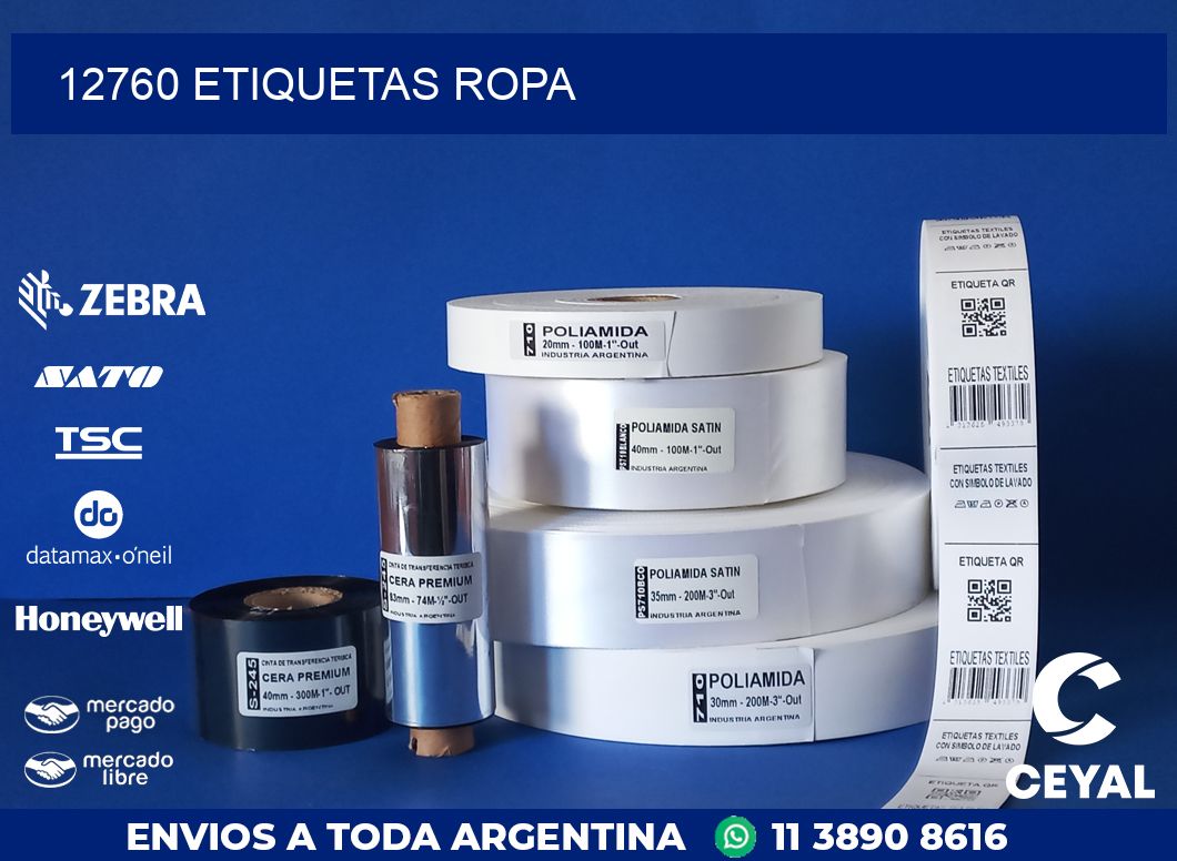 12760 ETIQUETAS ROPA