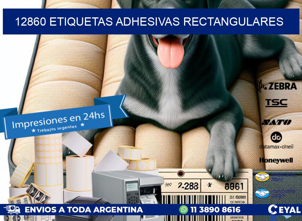 12860 ETIQUETAS ADHESIVAS RECTANGULARES