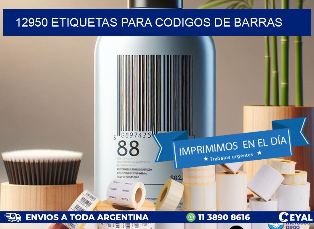 12950 ETIQUETAS PARA CODIGOS DE BARRAS