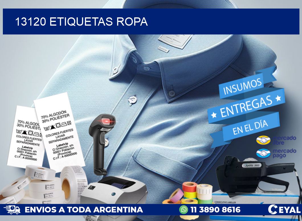 13120 ETIQUETAS ROPA