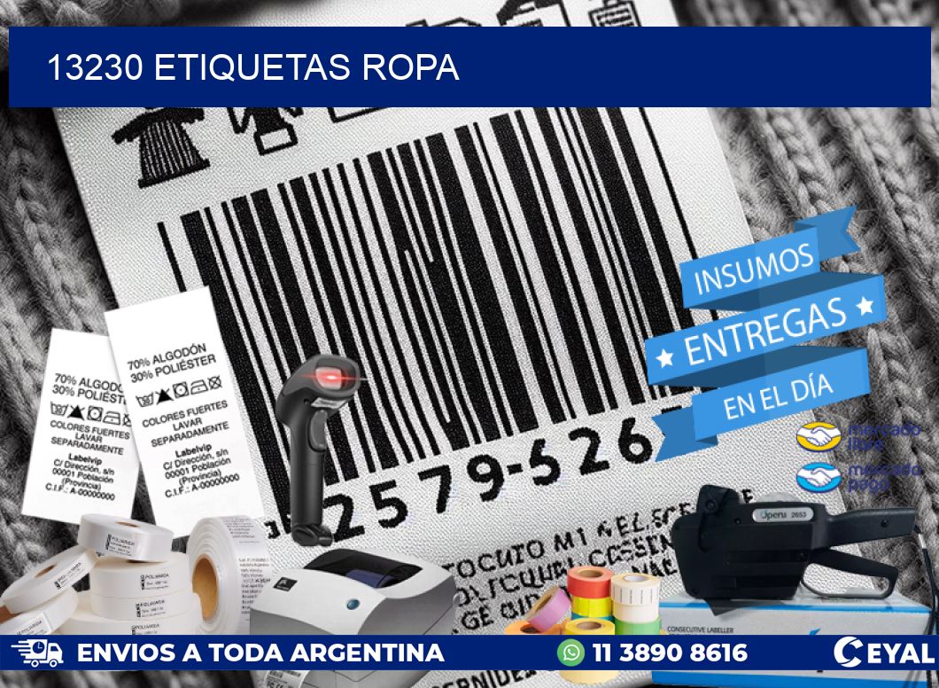 13230 ETIQUETAS ROPA