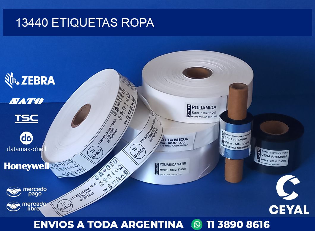 13440 ETIQUETAS ROPA