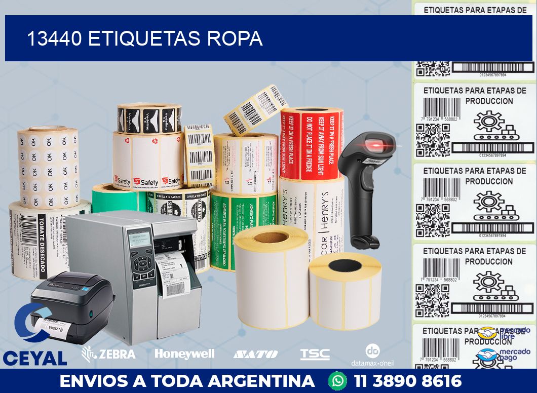 13440 ETIQUETAS ROPA