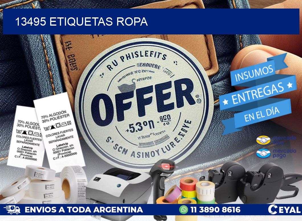 13495 ETIQUETAS ROPA