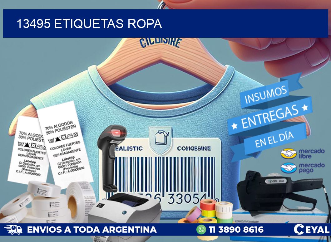 13495 ETIQUETAS ROPA