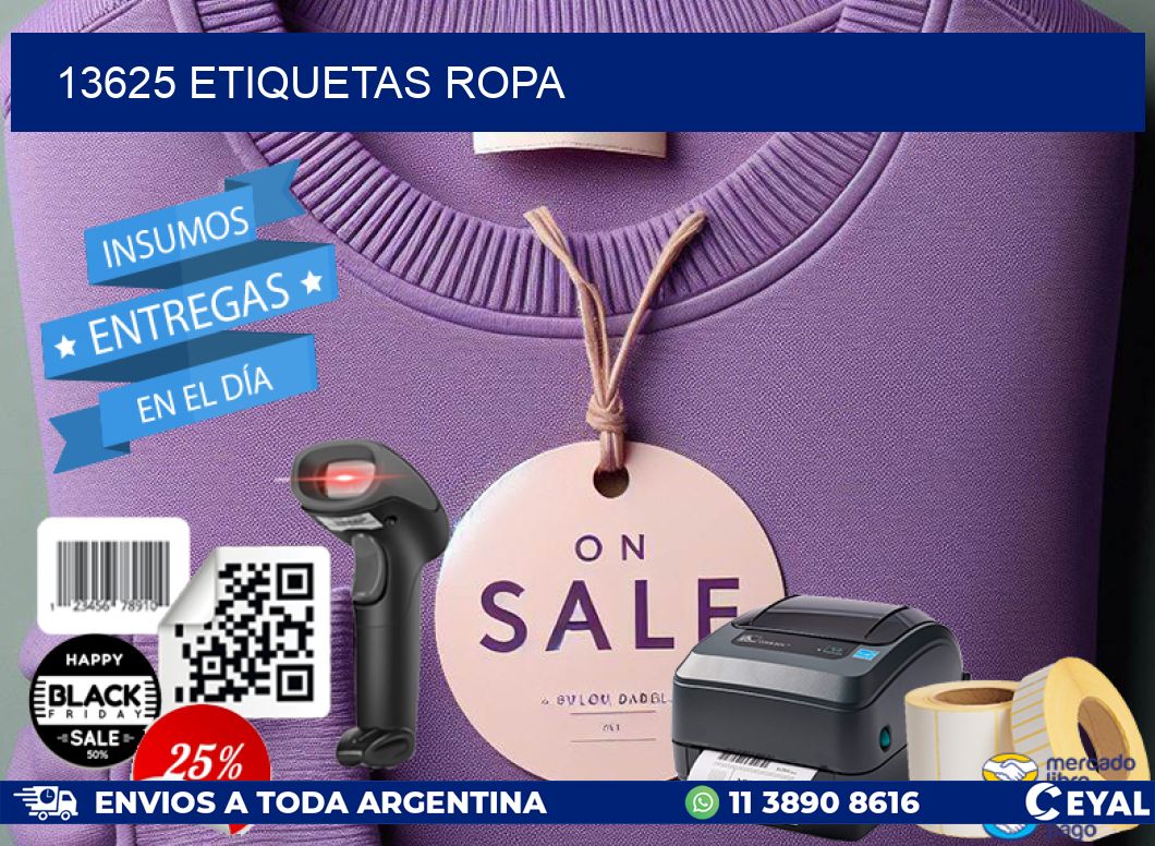 13625 ETIQUETAS ROPA