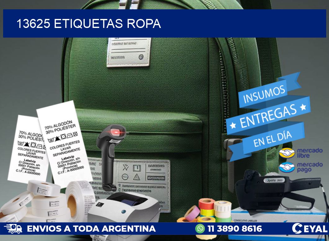 13625 ETIQUETAS ROPA
