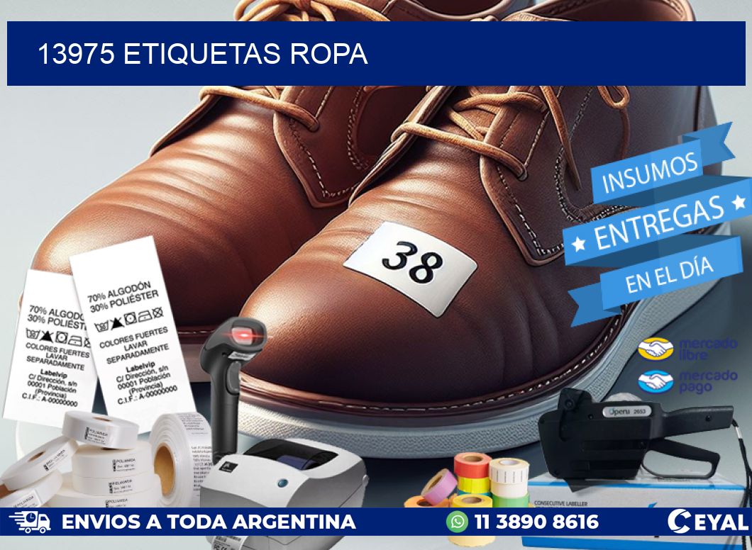 13975 ETIQUETAS ROPA