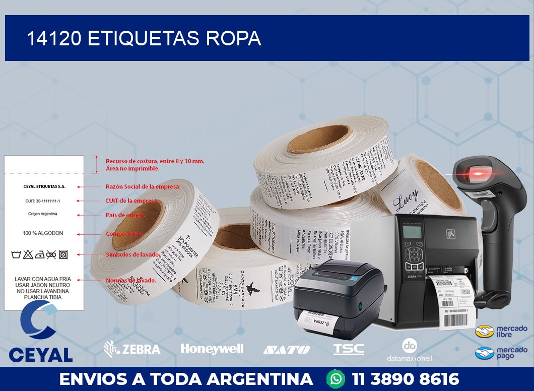 14120 ETIQUETAS ROPA