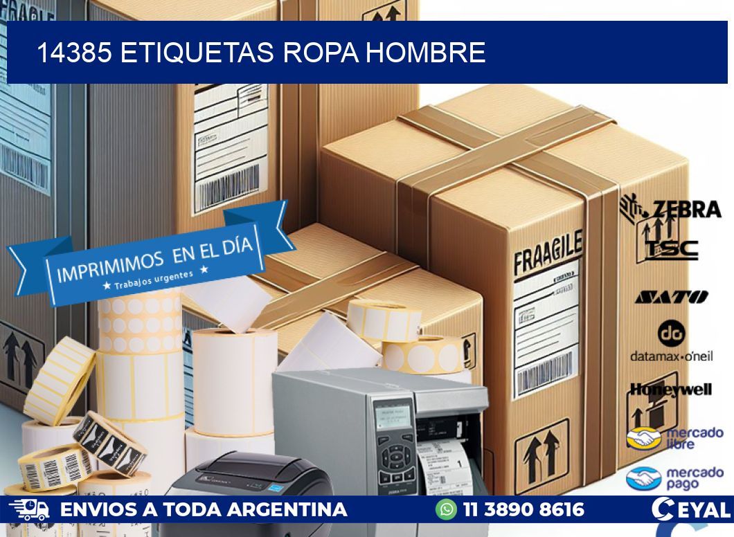 14385 ETIQUETAS ROPA HOMBRE