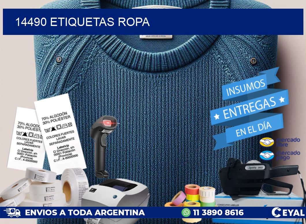 14490 ETIQUETAS ROPA