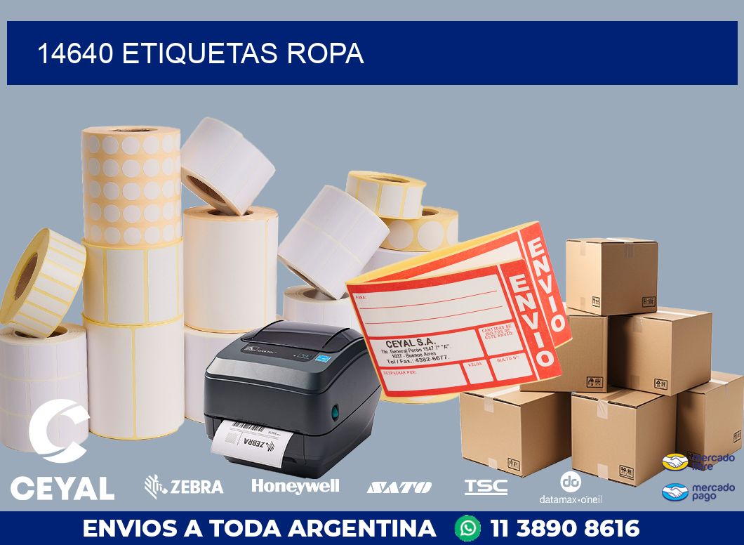14640 ETIQUETAS ROPA