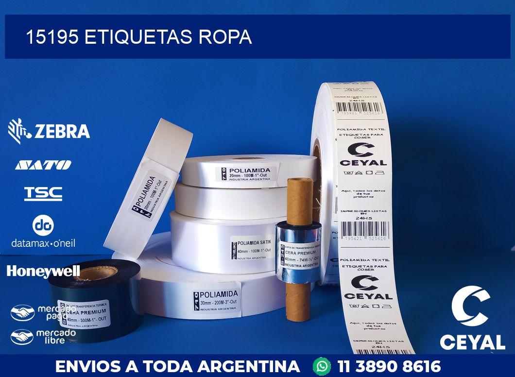 15195 ETIQUETAS ROPA