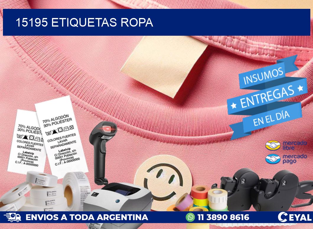 15195 ETIQUETAS ROPA