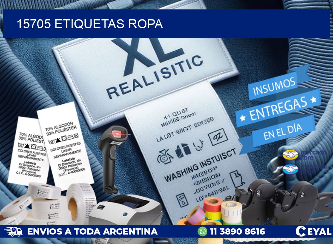 15705 ETIQUETAS ROPA