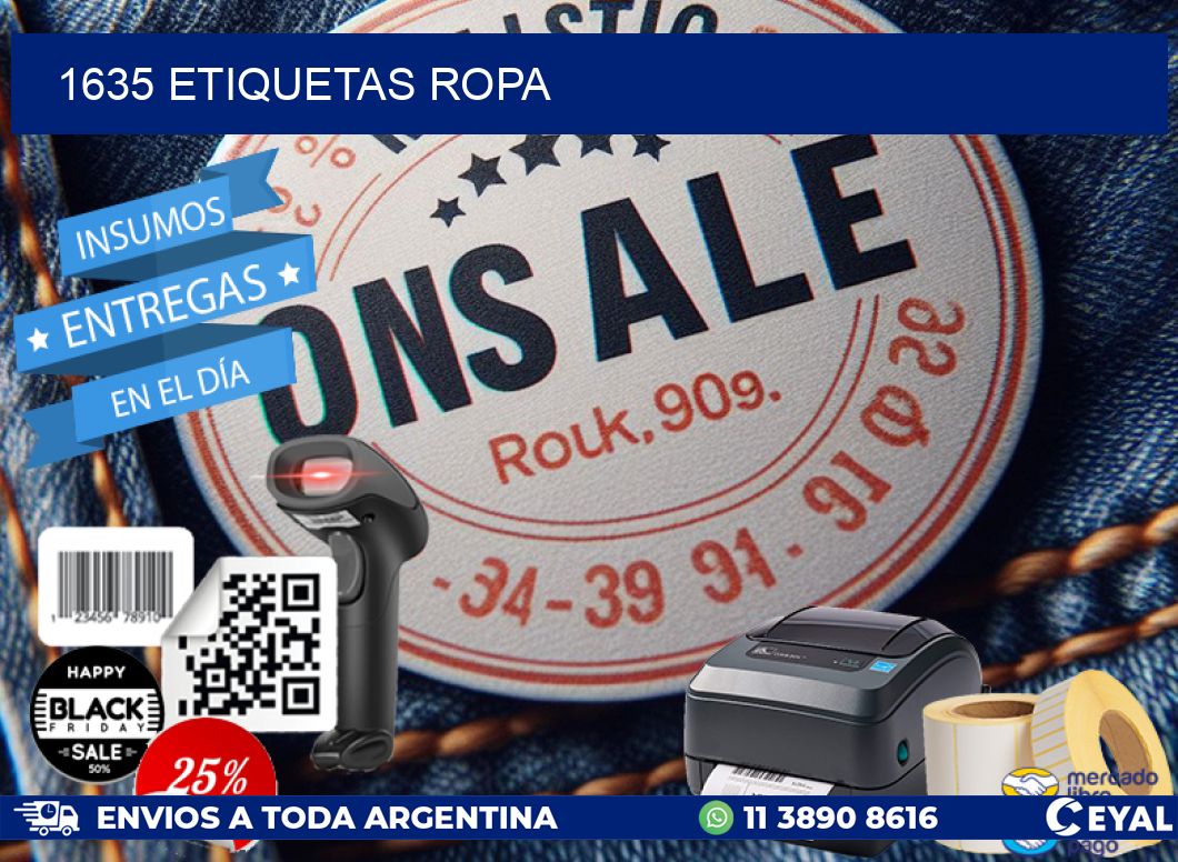 1635 ETIQUETAS ROPA