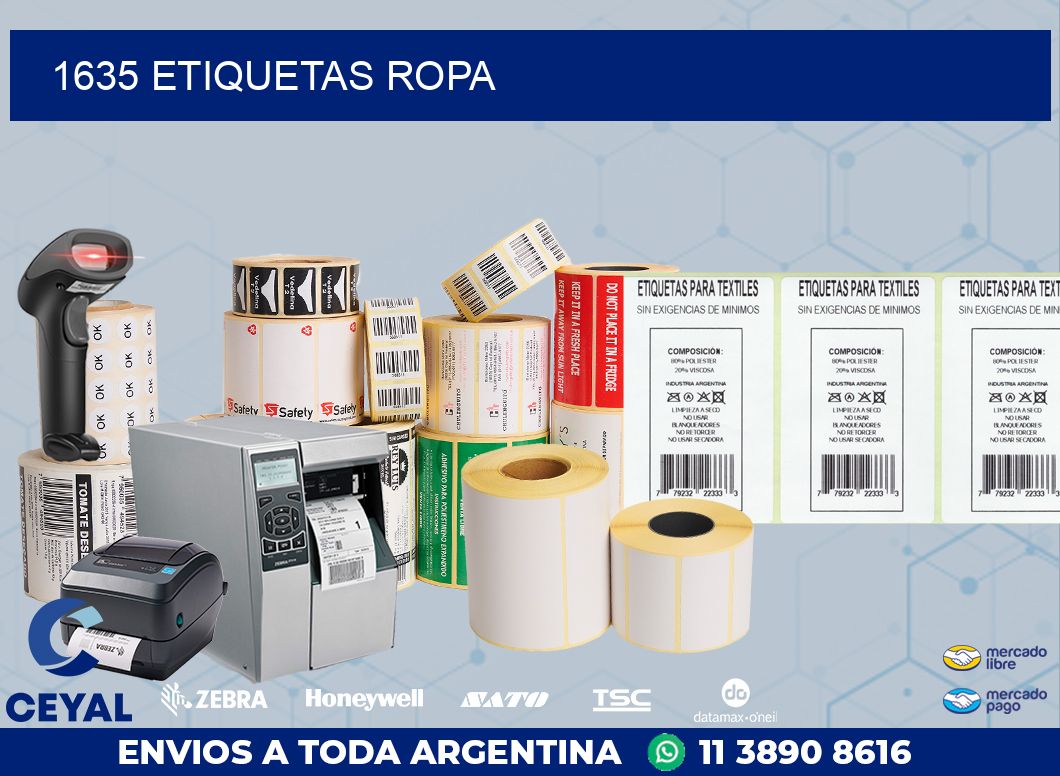 1635 ETIQUETAS ROPA