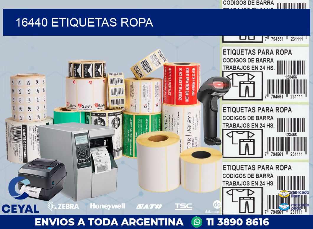 16440 ETIQUETAS ROPA