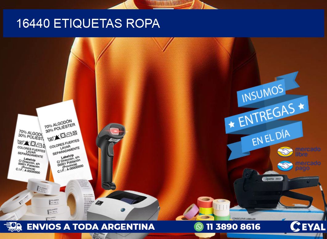 16440 ETIQUETAS ROPA