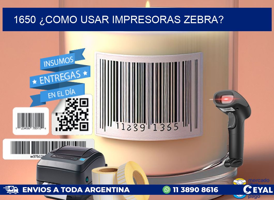 1650 ¿COMO USAR IMPRESORAS ZEBRA?