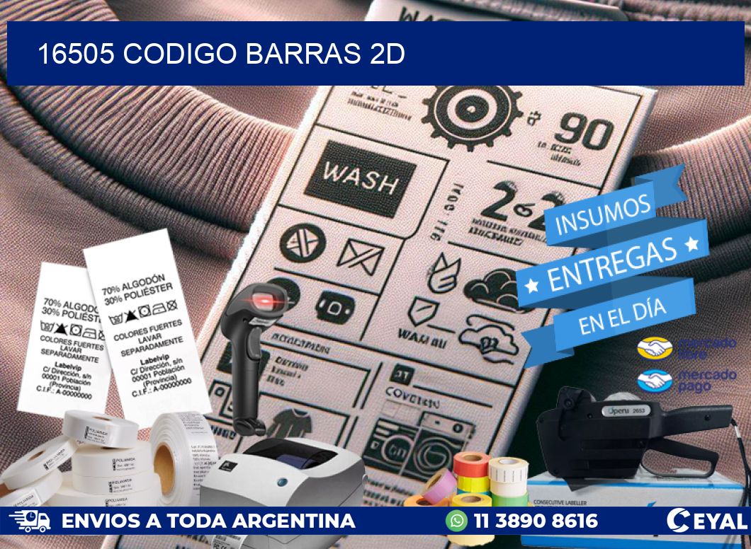 16505 CODIGO BARRAS 2D