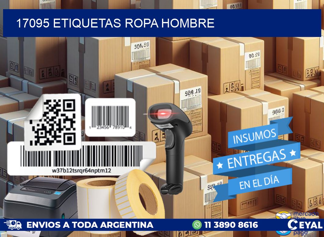 17095 ETIQUETAS ROPA HOMBRE