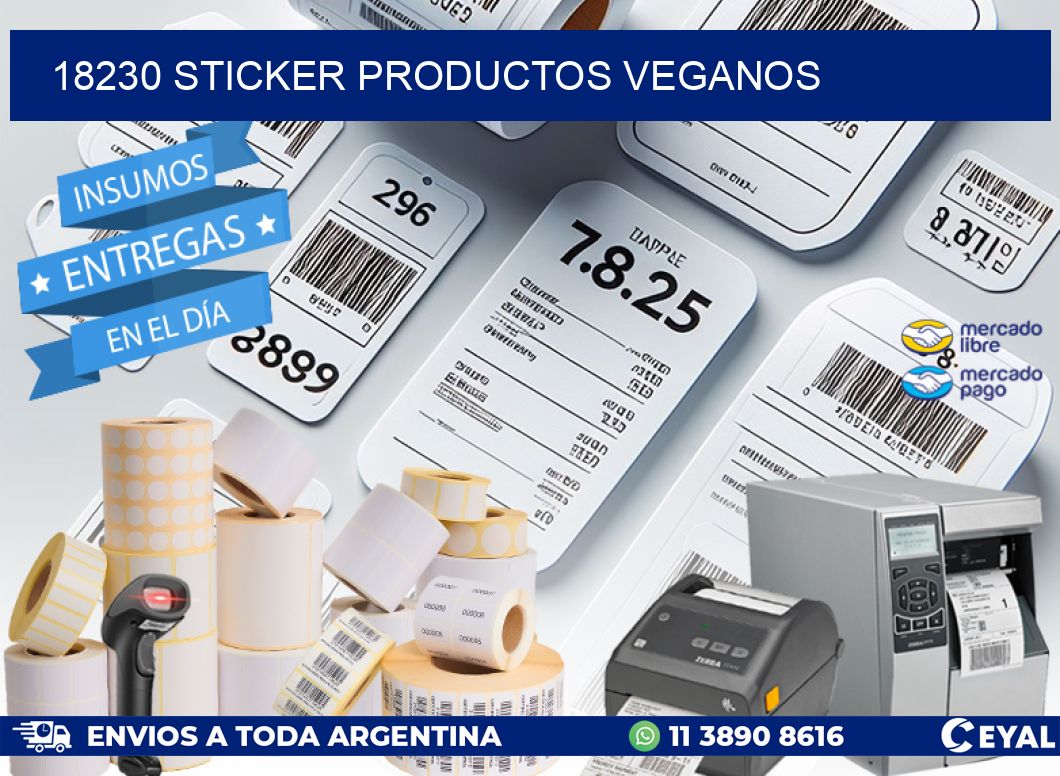 18230 STICKER PRODUCTOS VEGANOS