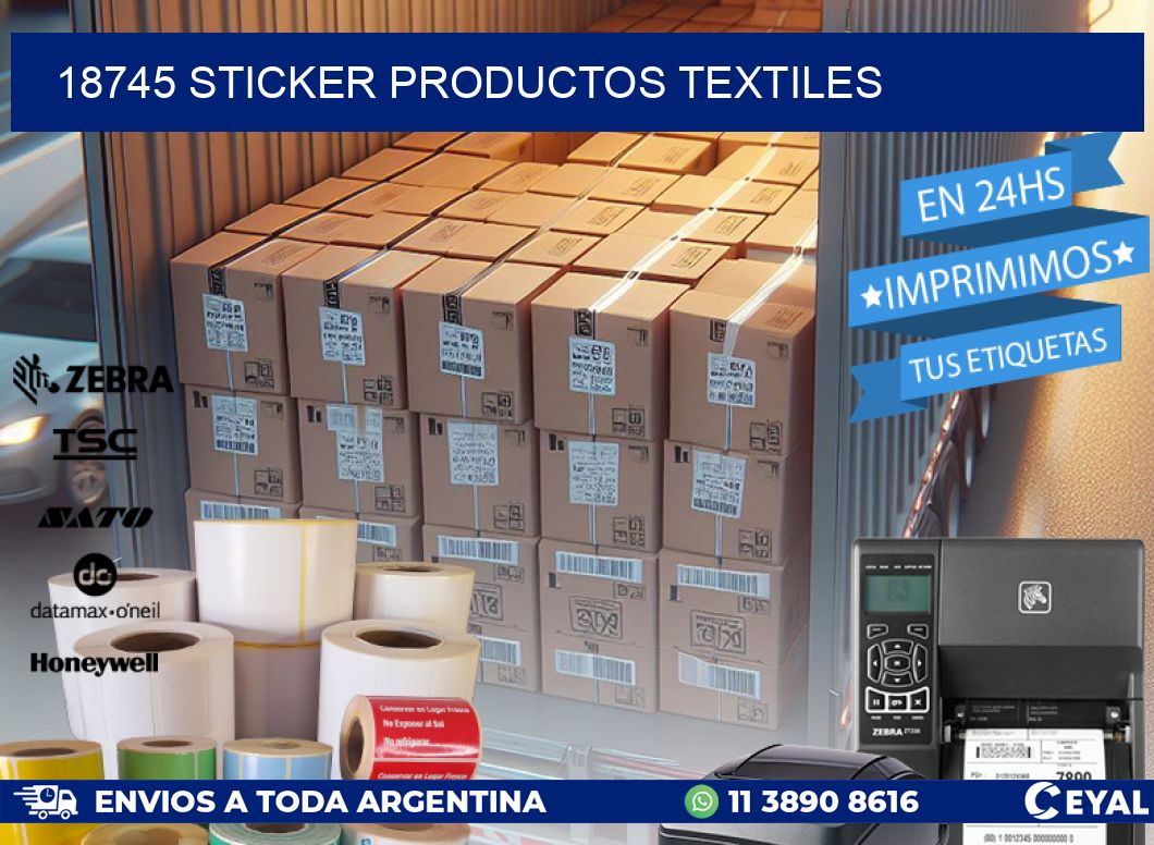18745 STICKER PRODUCTOS TEXTILES
